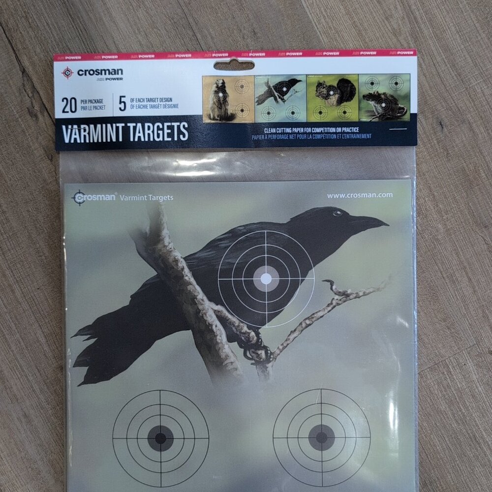 NEW CROSMAN Varmint Targets 5 Each Of 4 Designs = 20 Total USA